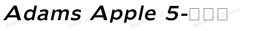 Adams Apple 5字体转换